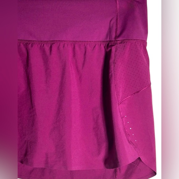 ATHLETA RUN WITH IT 14” SKORT XS BURGUNDY ATHLETIC TENNIS RUNNING SKIRT - Picture 6 of 12